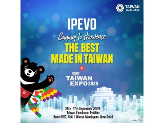 IPEVO демонстрирует будущее гибридной коммуникации на TAIWAN EXPO INDIA 2025